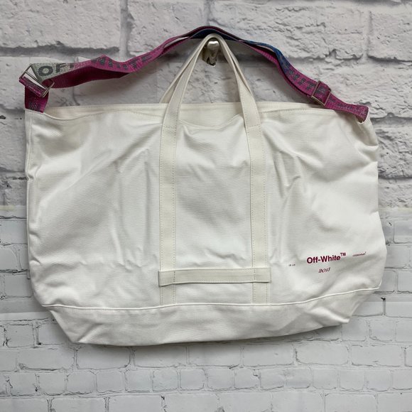 NWT Off-White Virgil Abloh JK_Trippy Rainbow Tote - Picture 5 of 16